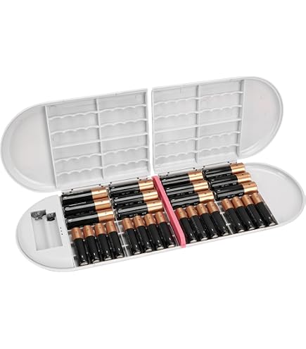 Amazon.co.jp: 電池ケース 単3×12本収納 バッテリーケース 2段で入る